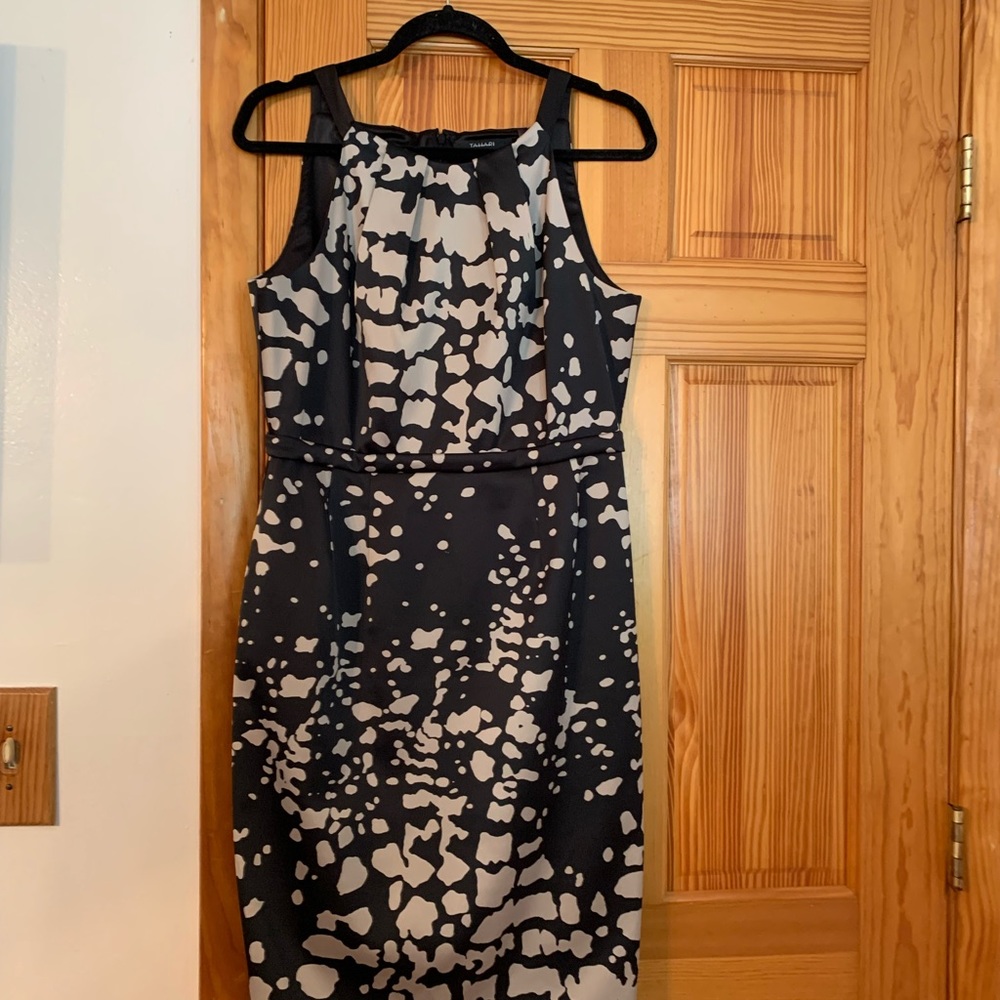 Never worn Black and Beige Tahari dress